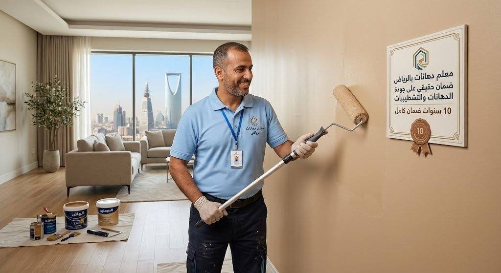 معلم دهانات بالرياض ضمان ذهبي على جودة الدهانات والتشطيبات